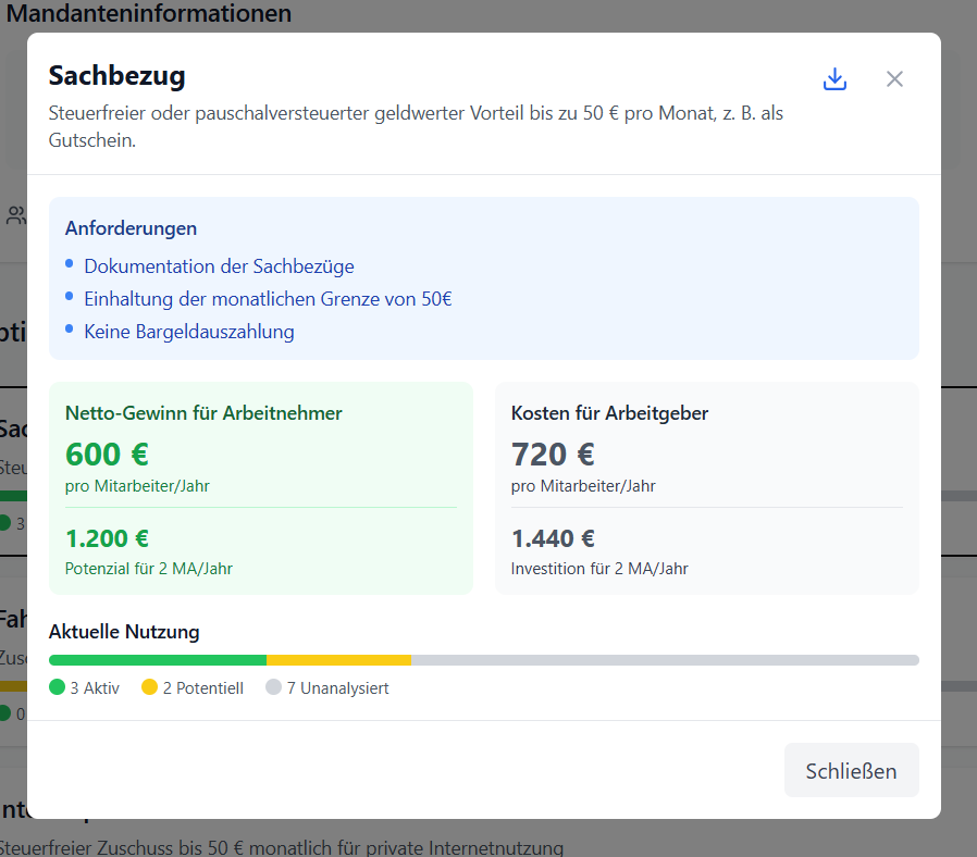 Mitarbeiter-Benefit Analyse 3